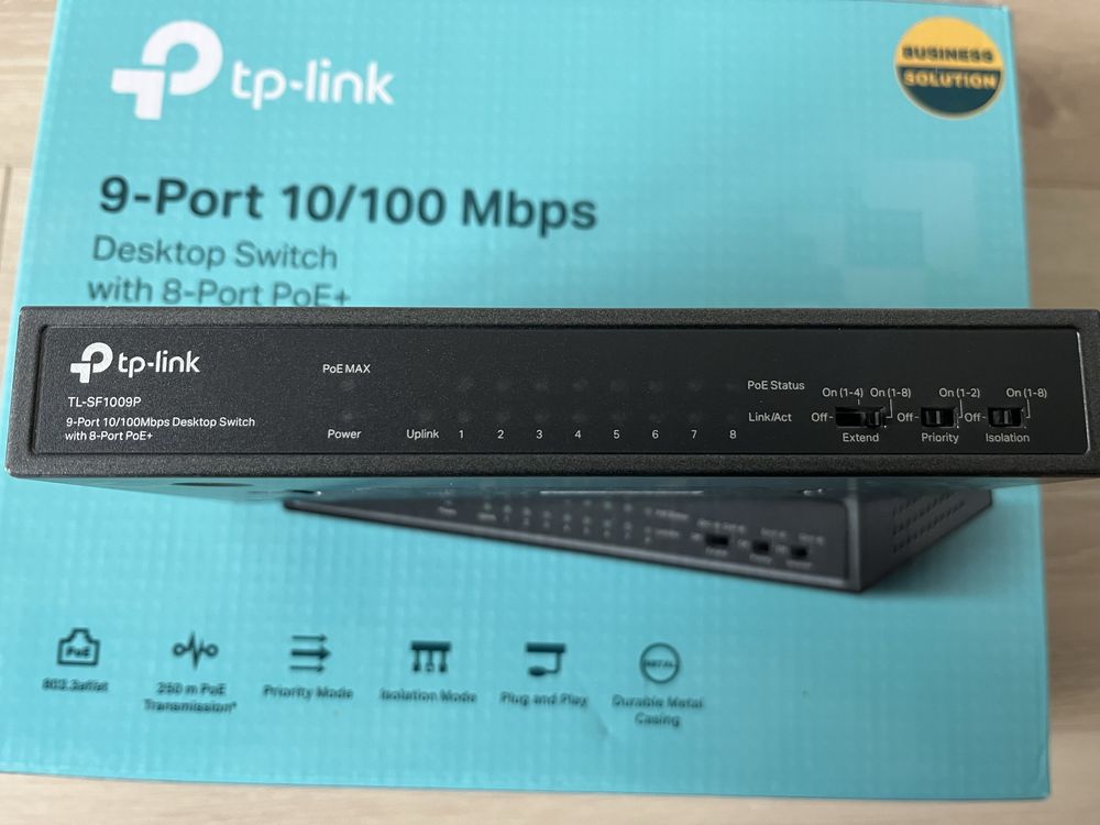 Switch PoE Tp-link TL-SF1009P 8 portów