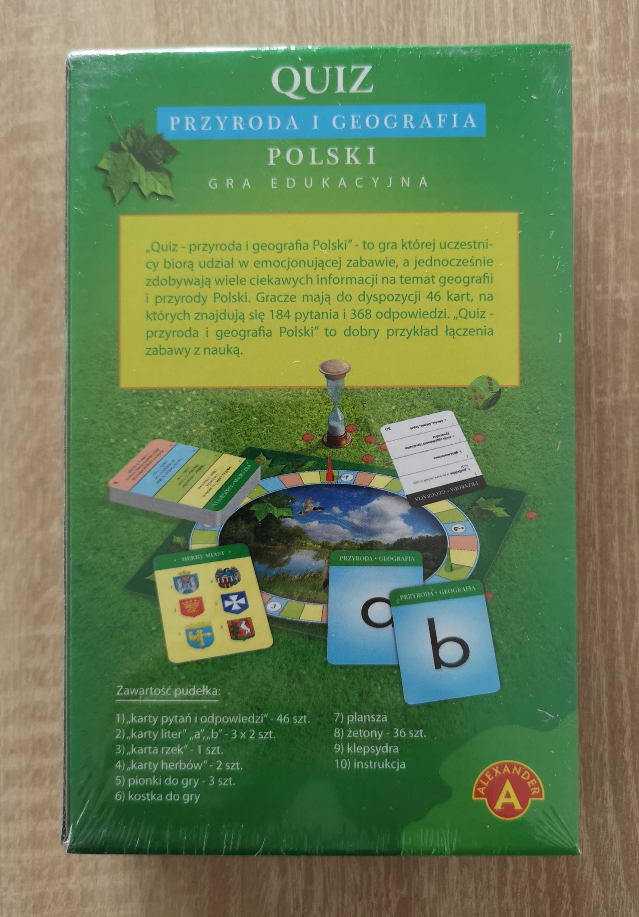 Quiz przyroda i geografia Polski - Mini – gra edukacyjna Alexander