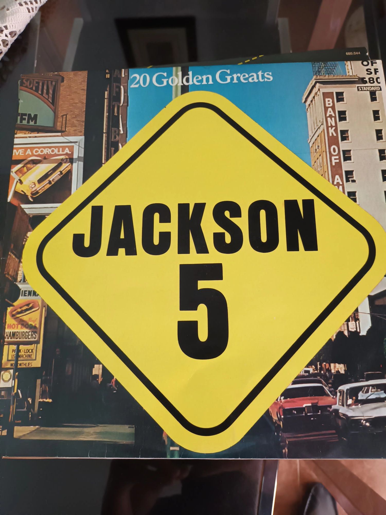 2 discos vinil jackson five e disco theque (reliquias)
