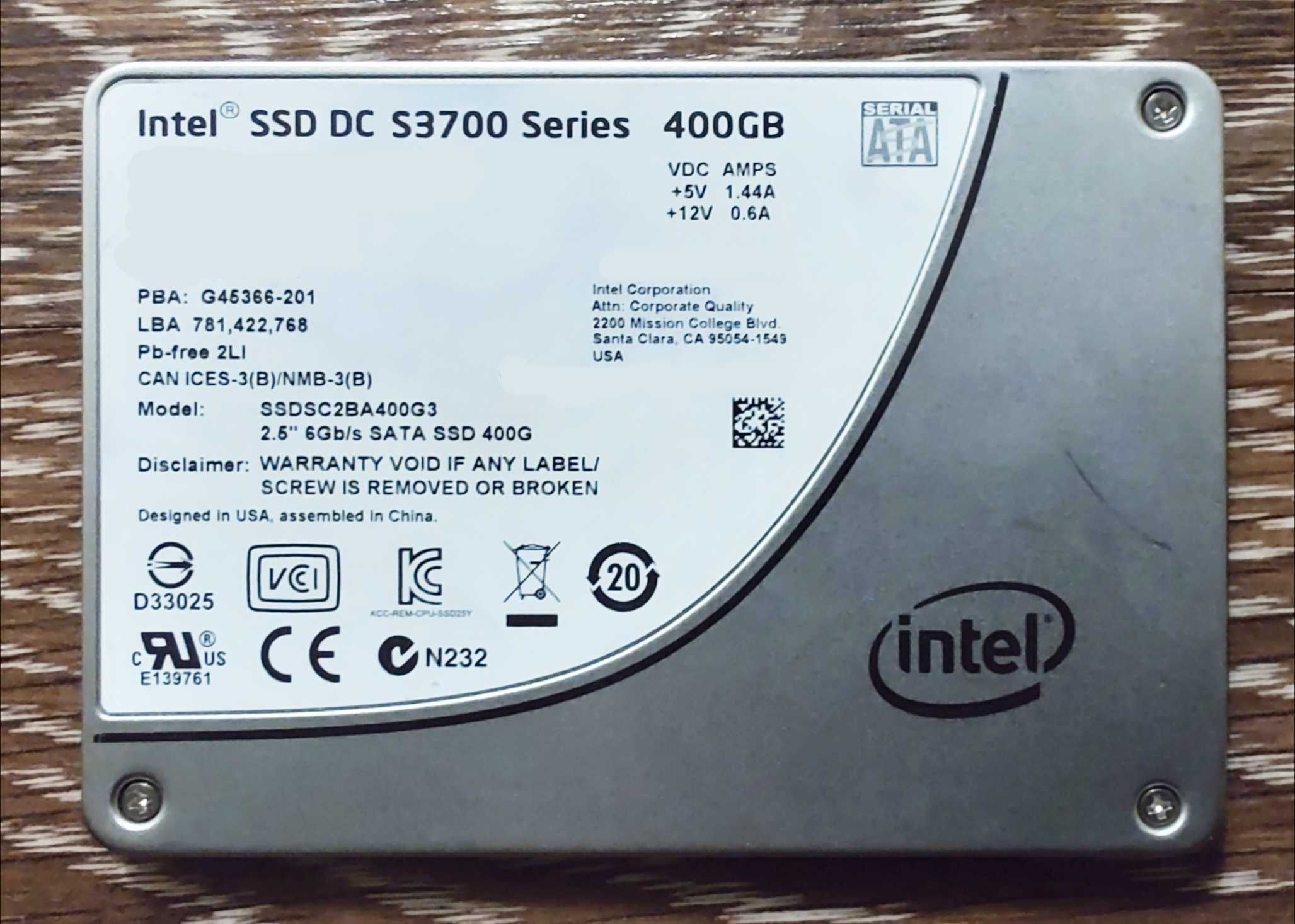SSD 512gb, 480gb, 400gb - Western Digital, Intel
