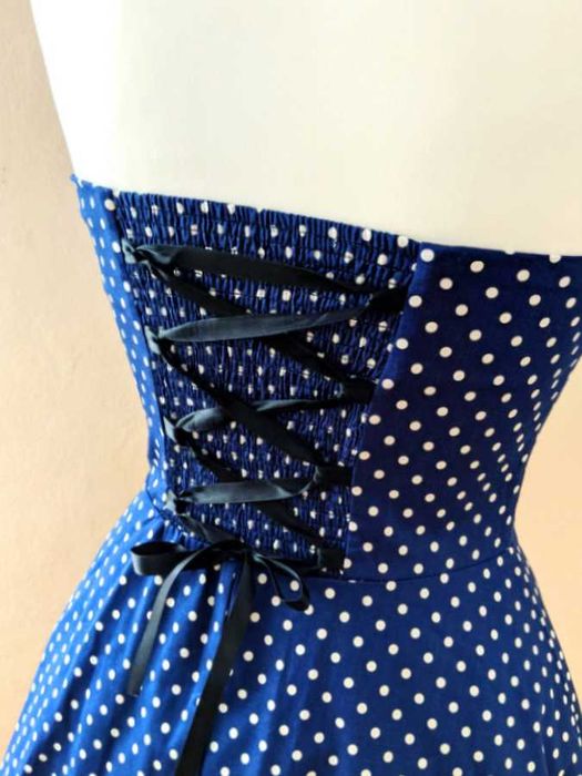 Sukienka pin up retro styl lata 80 60 strój tematyczny PRL przebranie