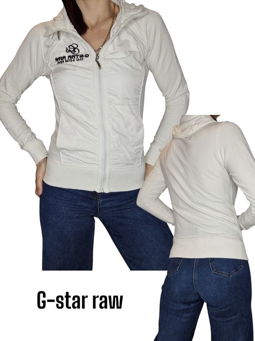Biała bluza G-star raw rozmiar S 36