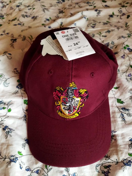 czapka z daszkiem kaszkiet Harry Potter Gryffindor Sinsay