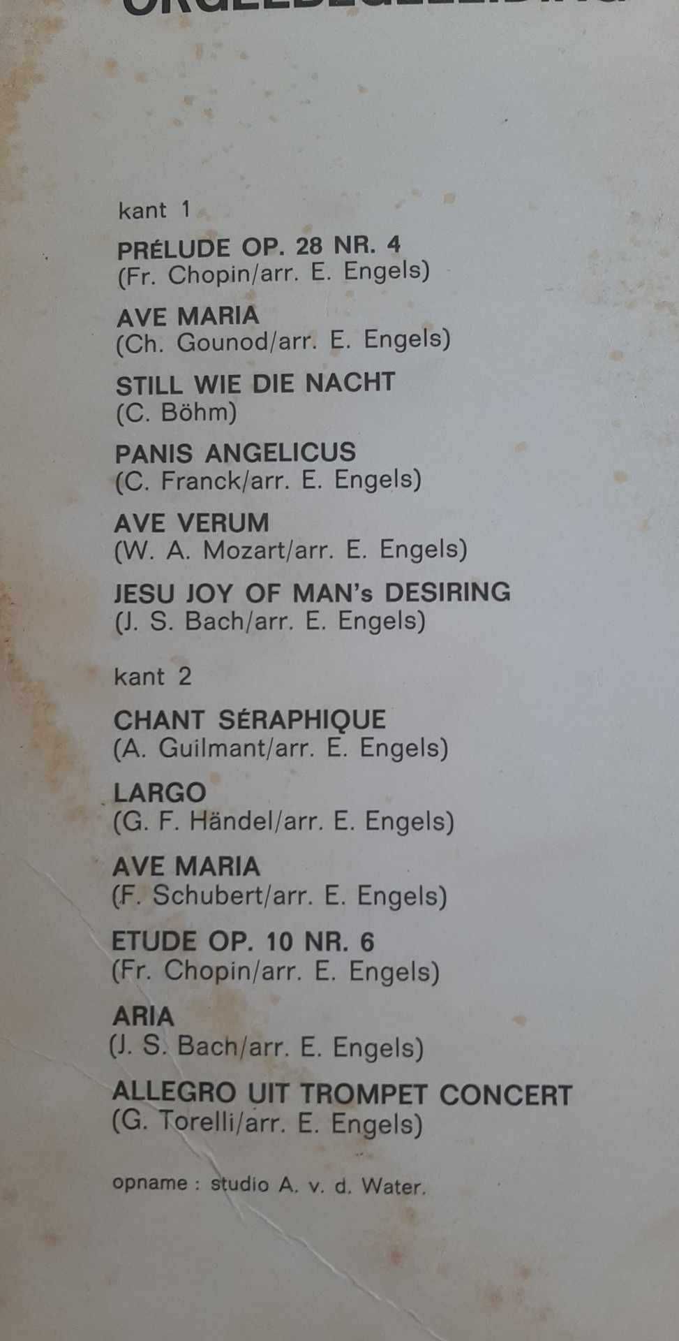 Eddy Engels "Ave Maria" - płyta winylowa