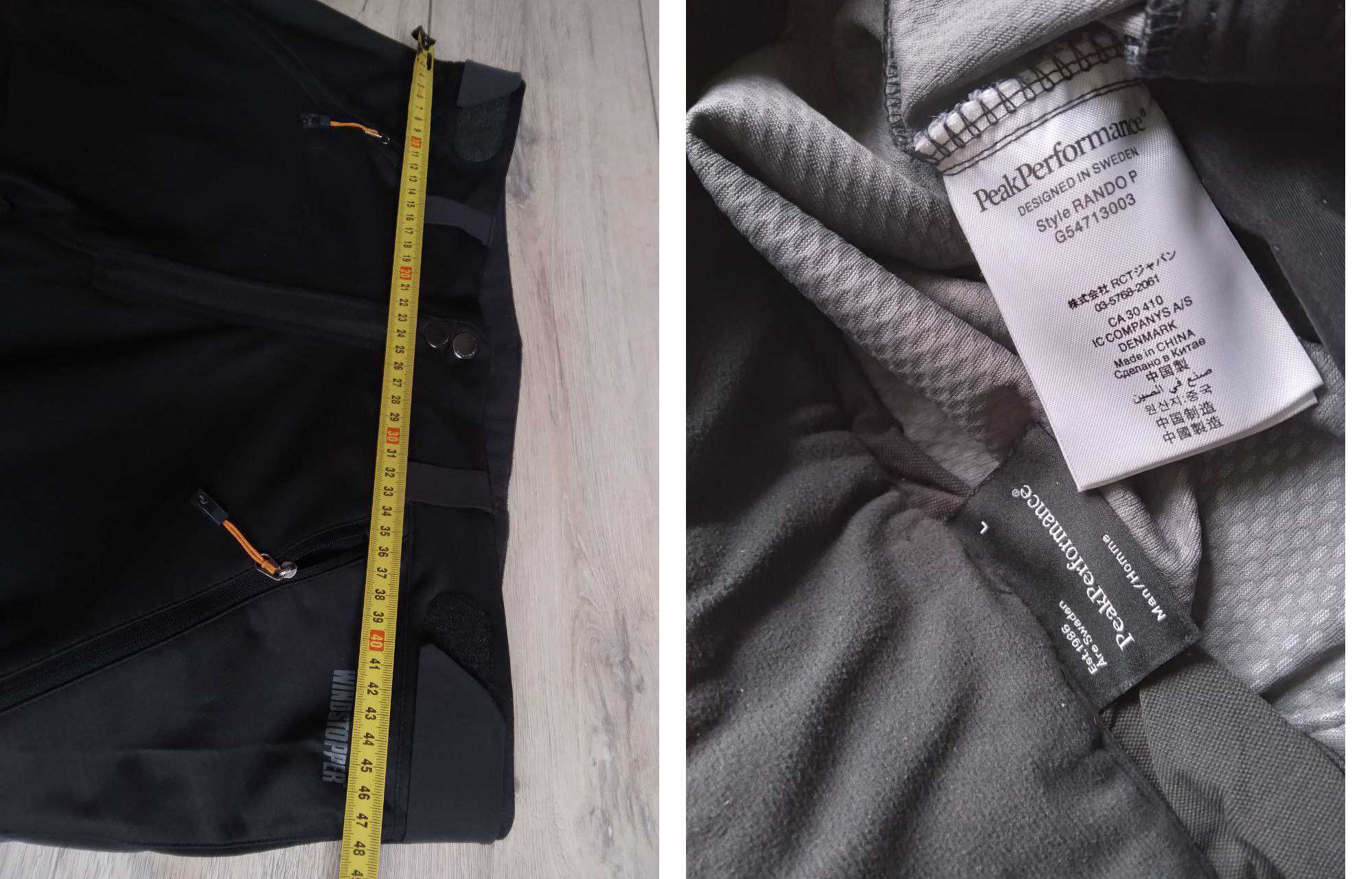 Peak Performance штани з бахілами софтшелл Haglofs р.L