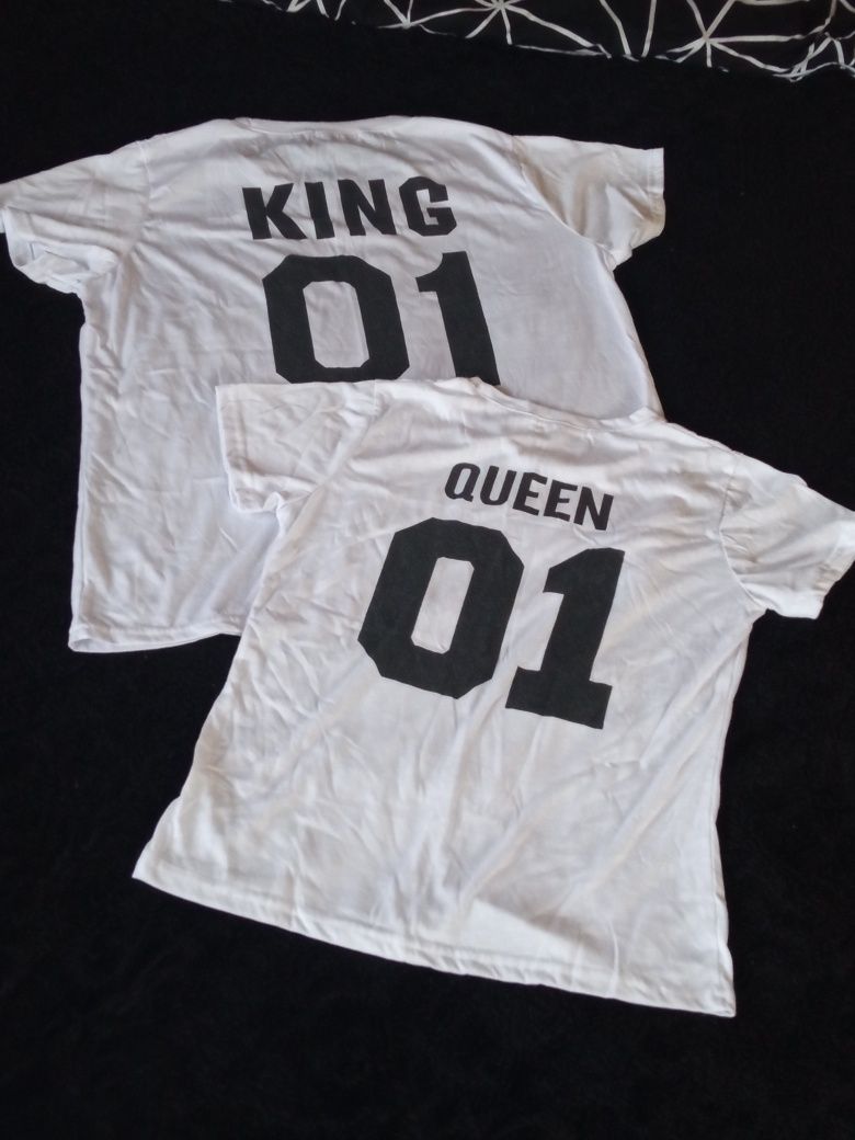 Zestaw koszulek dla par King 01 i Queen 01