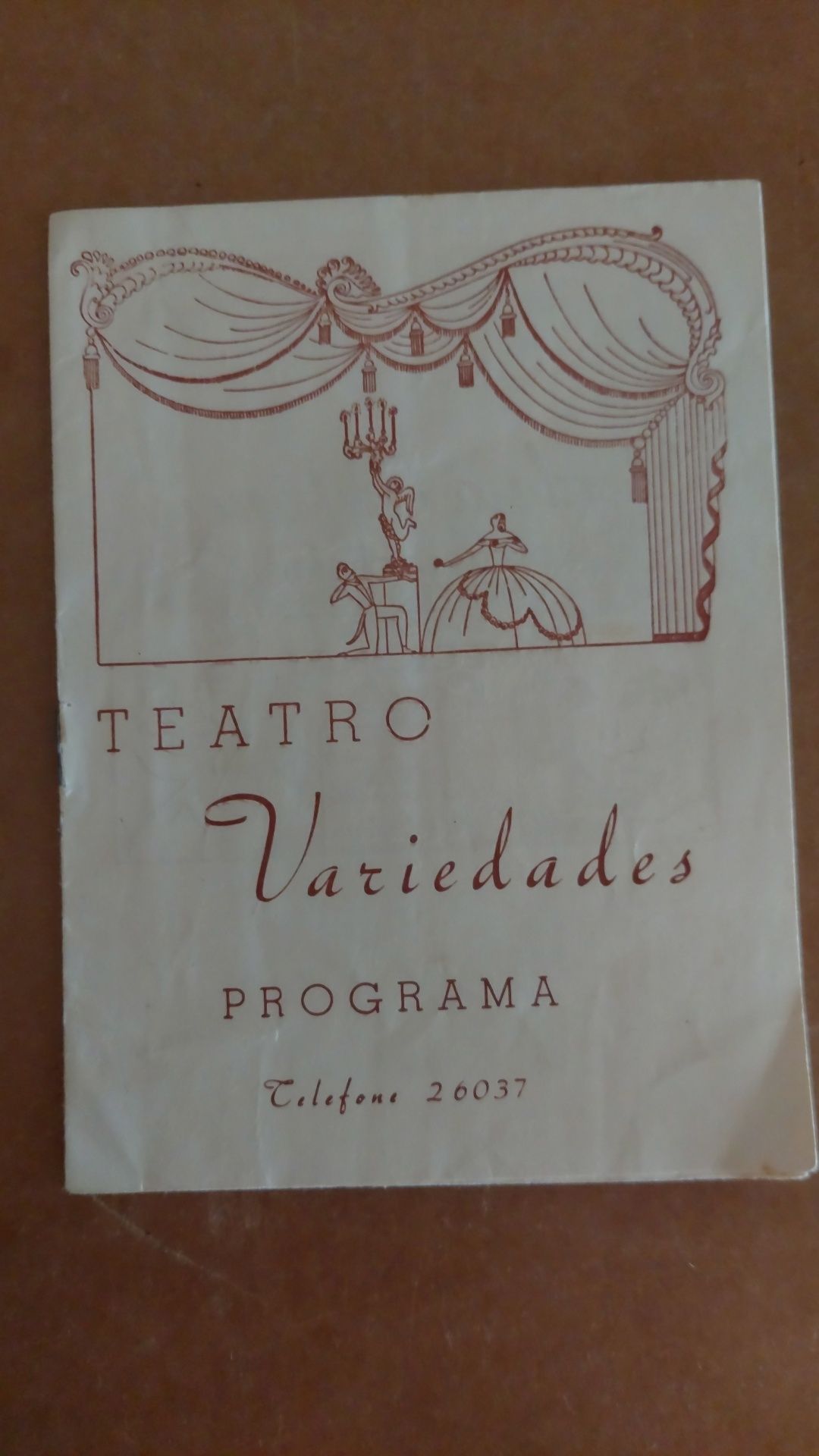 Programas antigos teatro revista