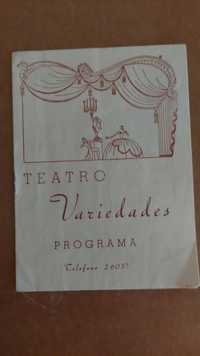 Programas antigos teatro revista