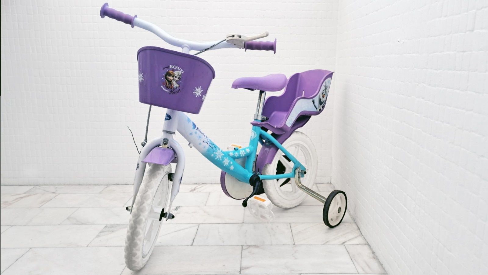 Bicicleta menina Princesa Elsa Disney