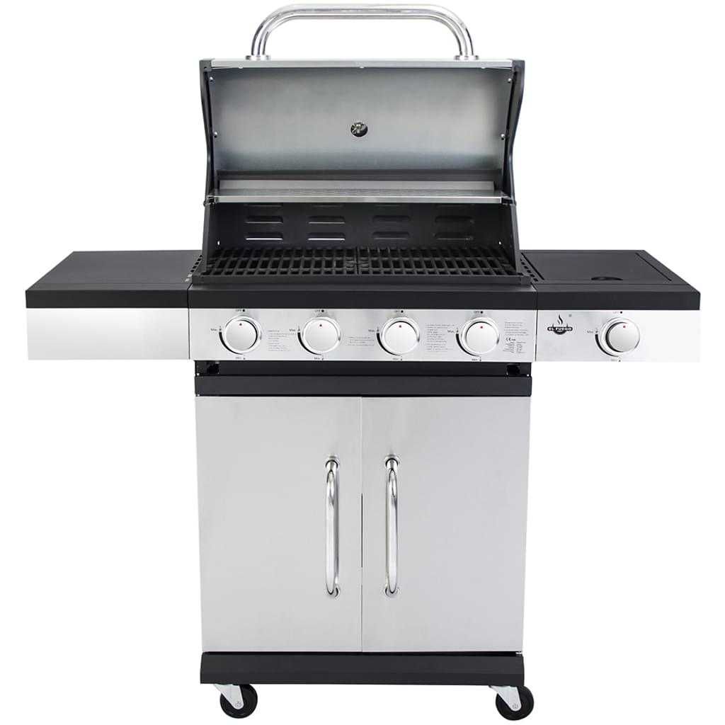 GRILL GAZOWY EL FUEGO San Antonio 4+1 13,7KW żeliwny ruszt