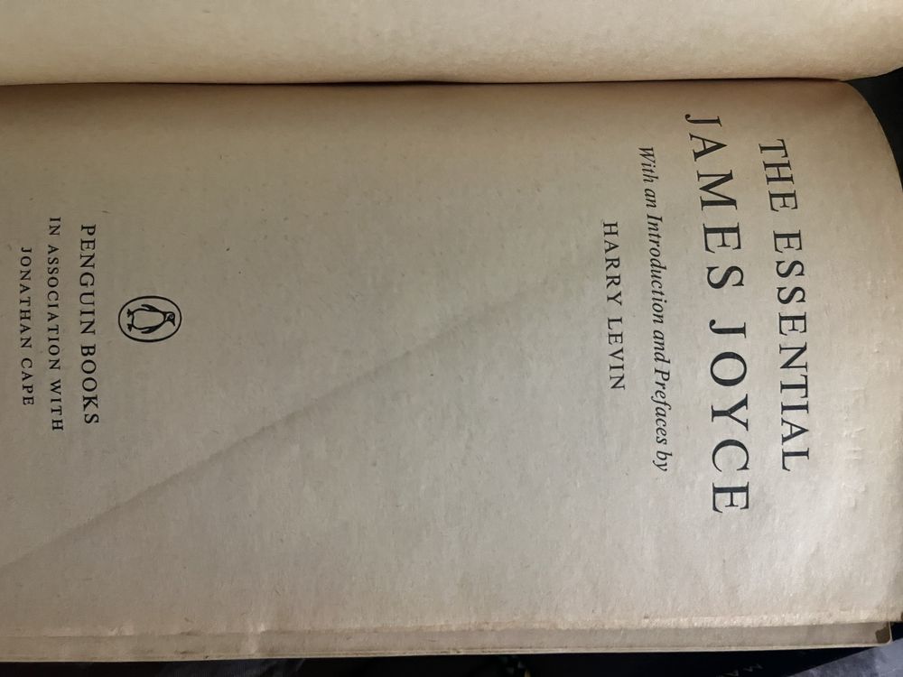 The Essential James Joyce edited by Harry Levin MNP