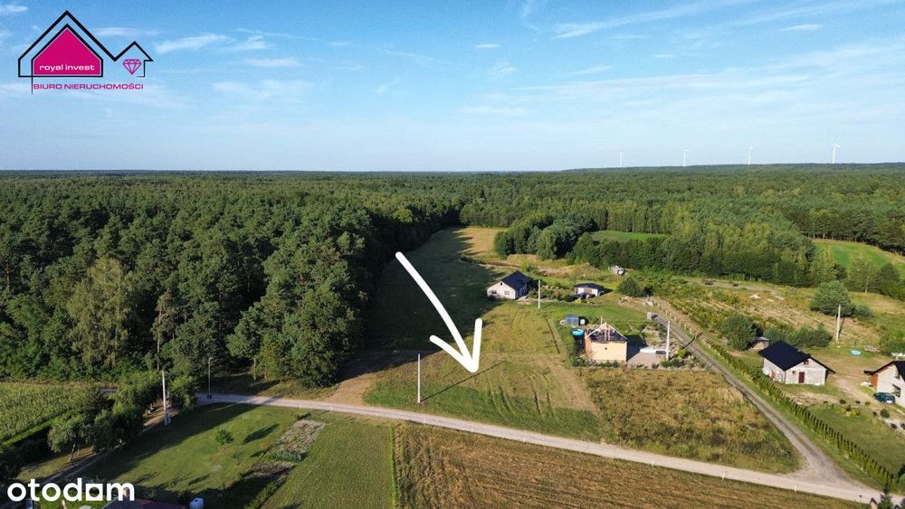 Działka budowlana w cichej okolicy w otulinie lasu