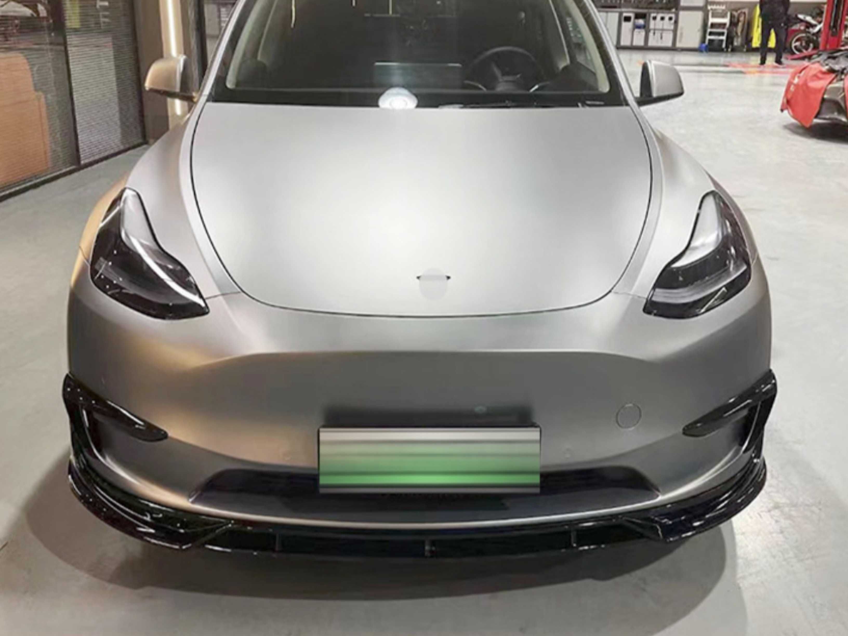 Tesla Model Y 2020- Комплект юбка пороги накладка спойлер тесла