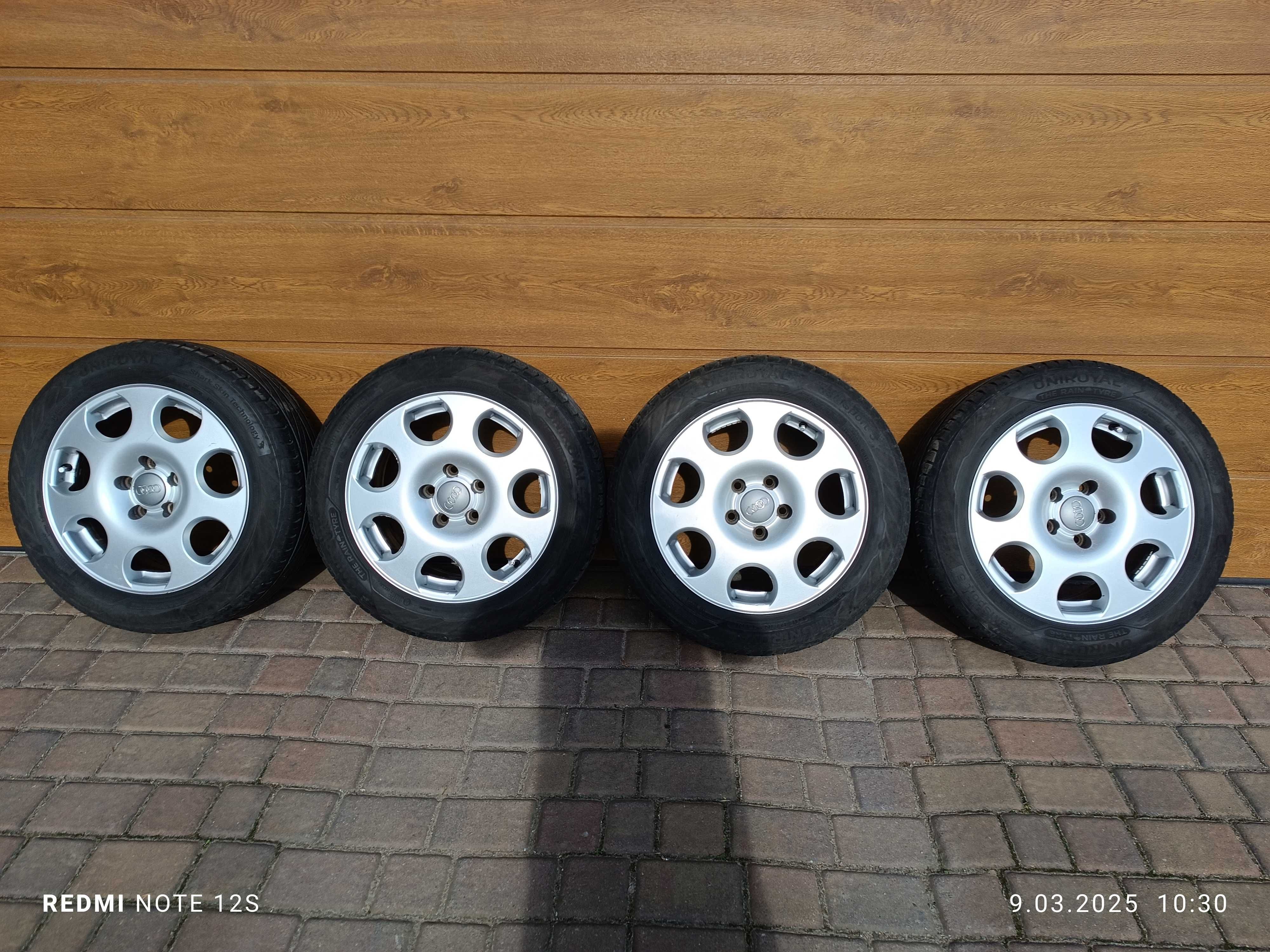 Koła felgi R16" Audi A4 / A6 alu 205/55R16 Uniroyal Rainsport 5