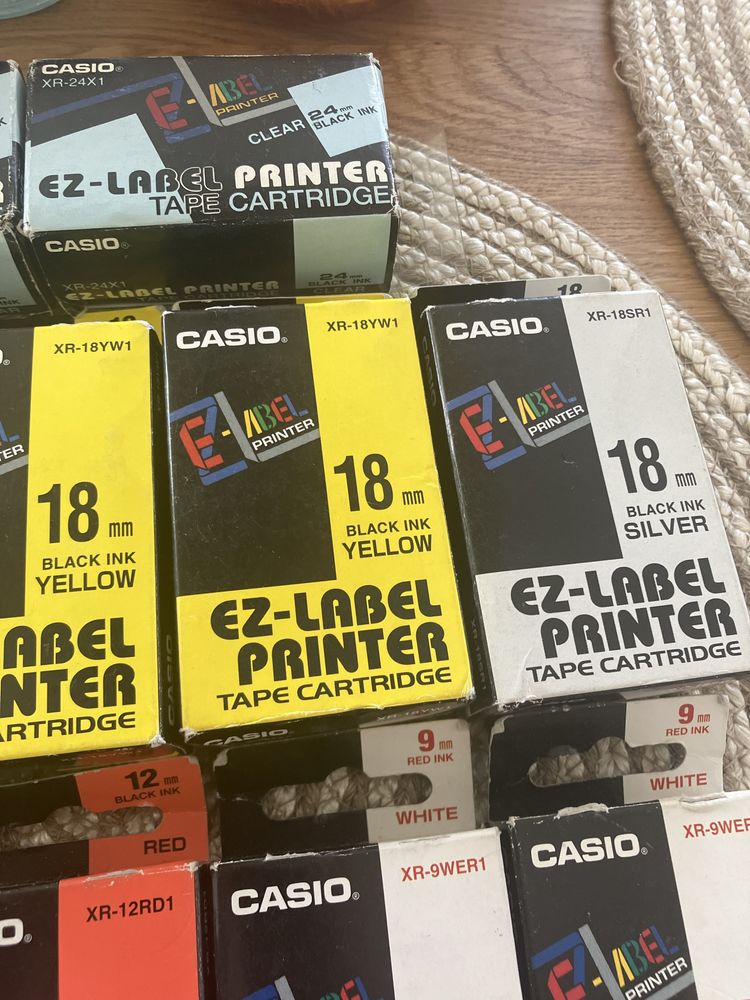 Casio EZ-Label Printer tape cartridge 14 sztuk