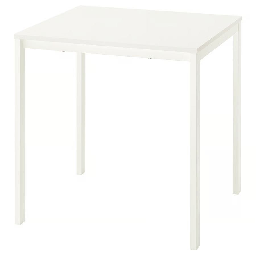 VIHALS Table/Mesa, White/Branca, 74x74 cm, Like New/Como Nova