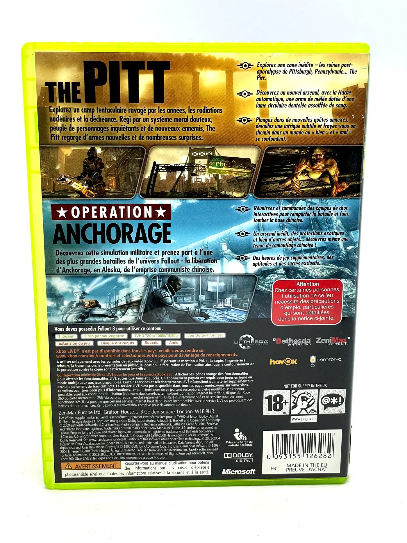 Fallout 3 The Pitt and Operation Anchorage Xbox 360 Po Angielsku