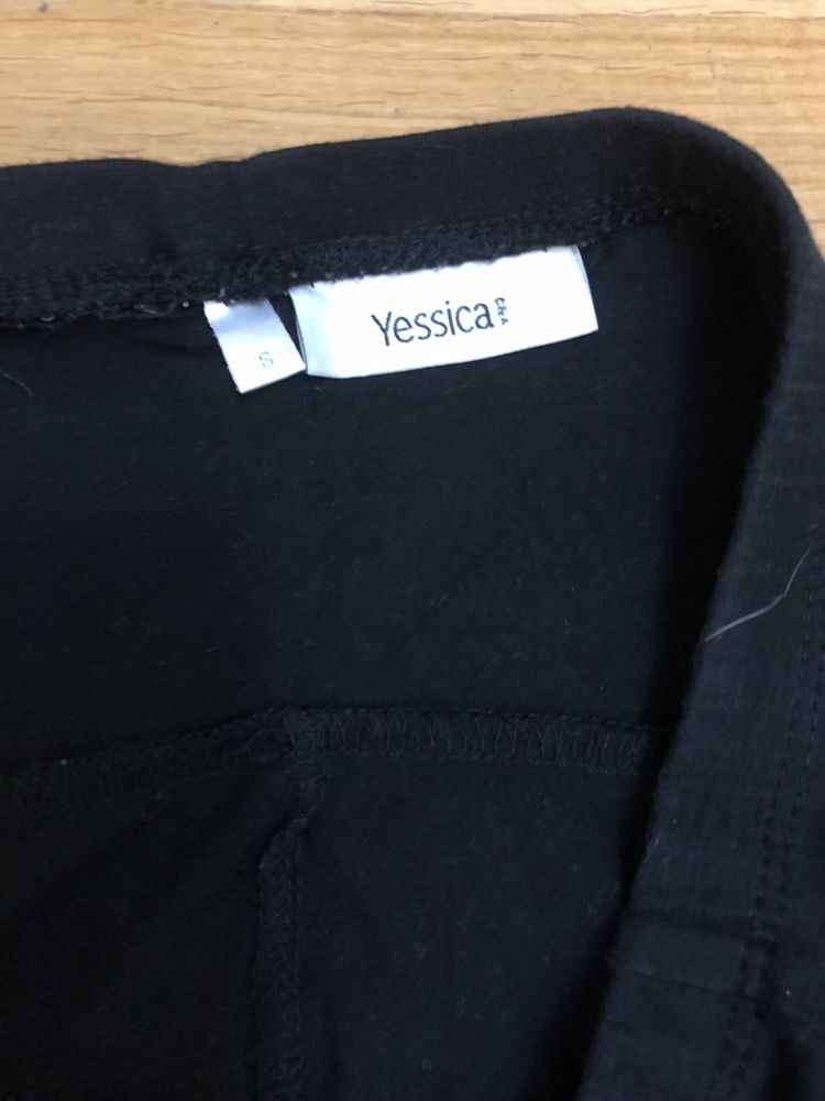 Legginsy rybaczki 3/4 czarne ciążowe dla mamy c&a  spodnie na lato r S