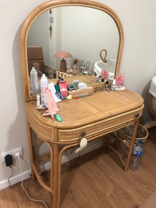 Penteadeira/bar/movel rattan la redoute