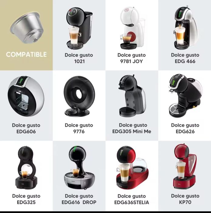 Капсула Dolce Gusto с нержавеющей стали