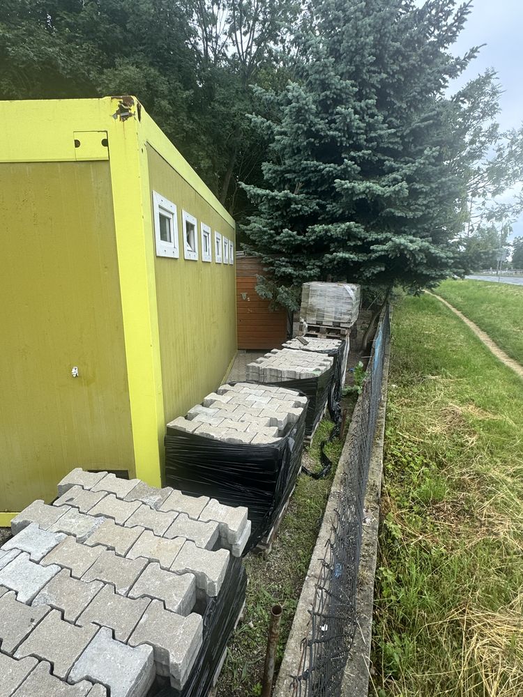 Kontener Sanitarny 6m.x2.5m WC, Damsko/Męski z podgrze. Wody i ogrzew.