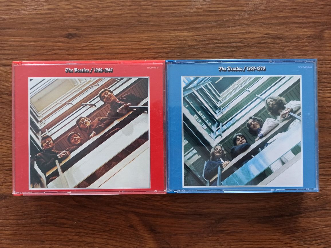The beatles red & blue album cd made in japan  1993