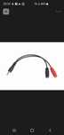 Kabel Jack 3.5mm - 2x Jack 3.5mm 20cm
