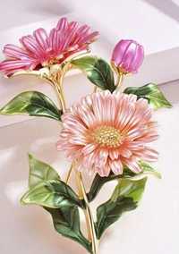Broszka bukiet kwiatów Prezent dla nauczycielki
