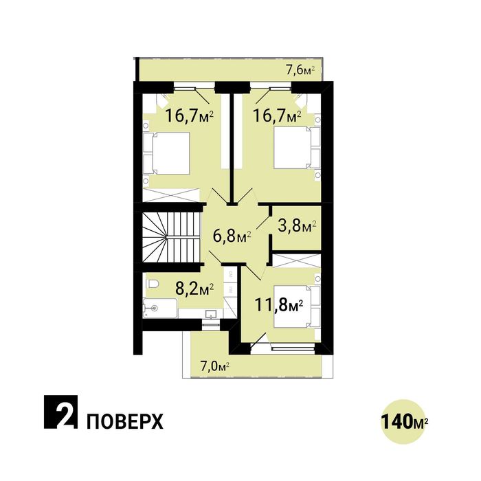Дуплекс в КМ Осокор, Вовчинець, Каскад, 140м + 40м мансарда, + гараж