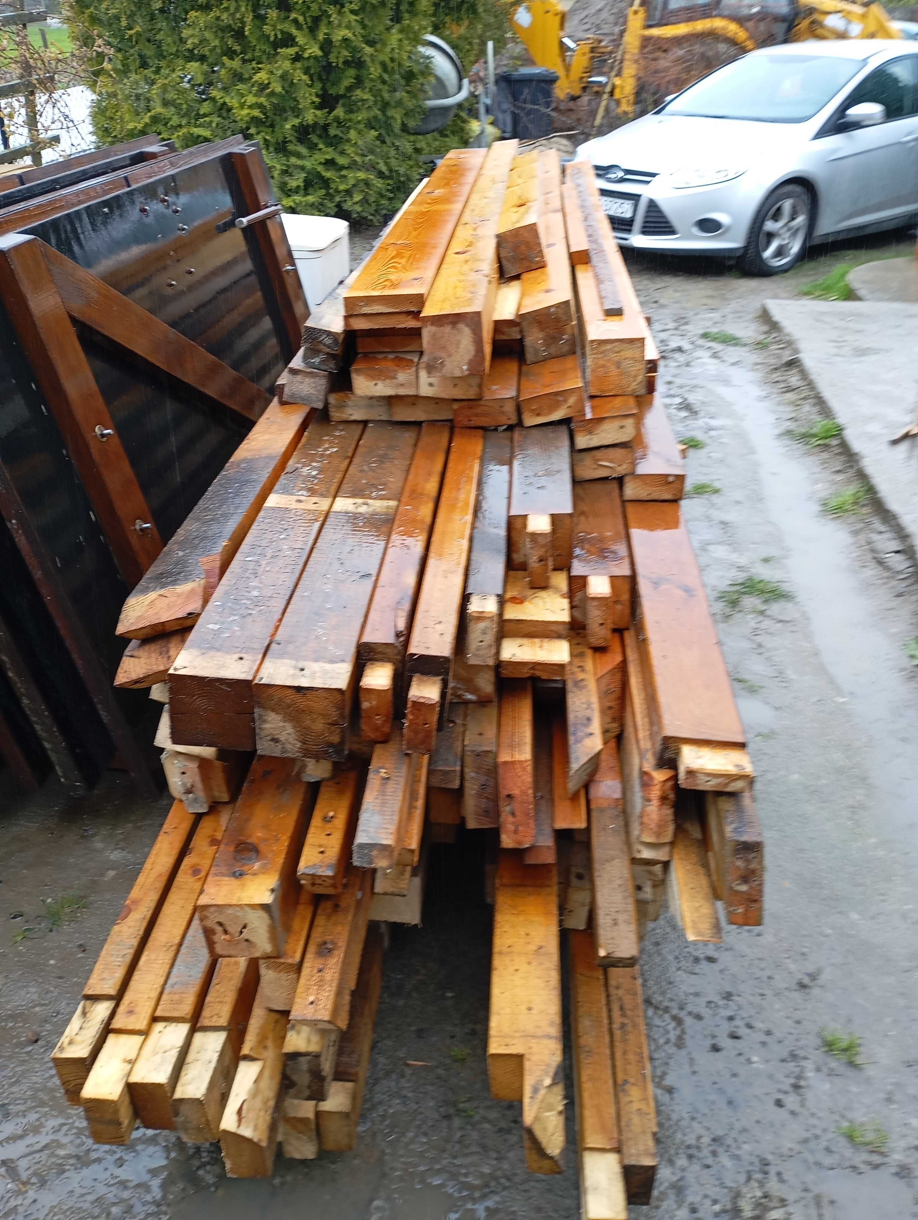Sprzedam drewno po rozbiórce budynku gospodarczego
