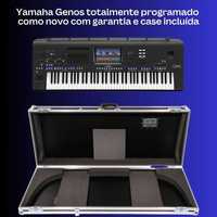 Yamaha Genos,  vários ritmos, midis e mp3, com case incluída,