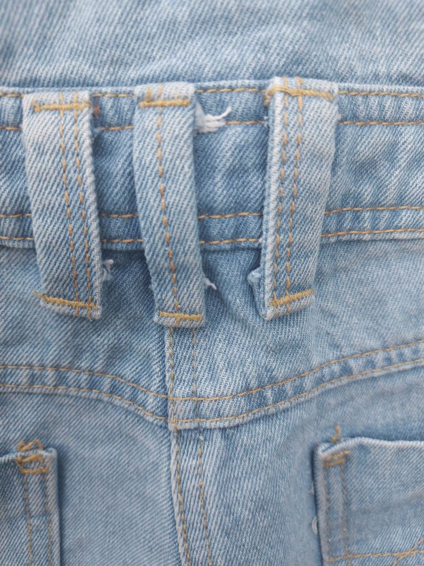 Krótkie spodenki ogrodniczki jeans damskie rozmiar 36/38 firma Denim