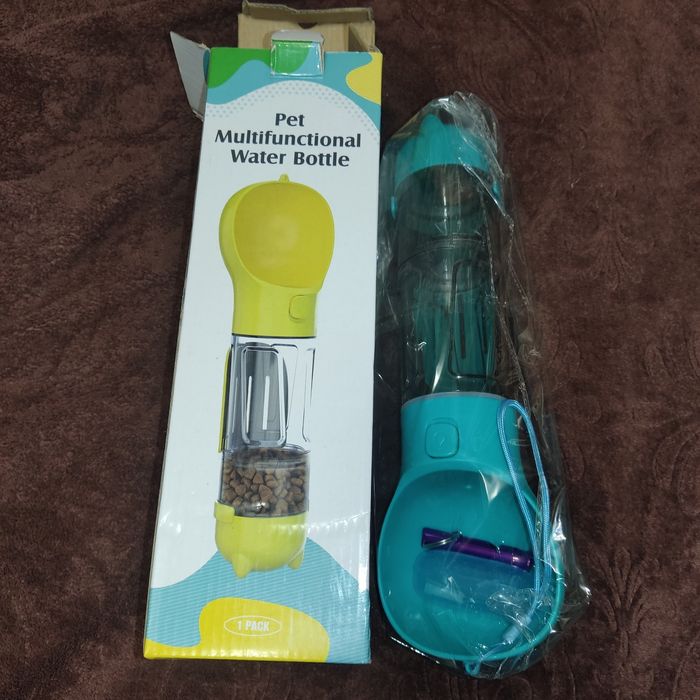 Портативна пляшка для собак поїлка 3 в 1