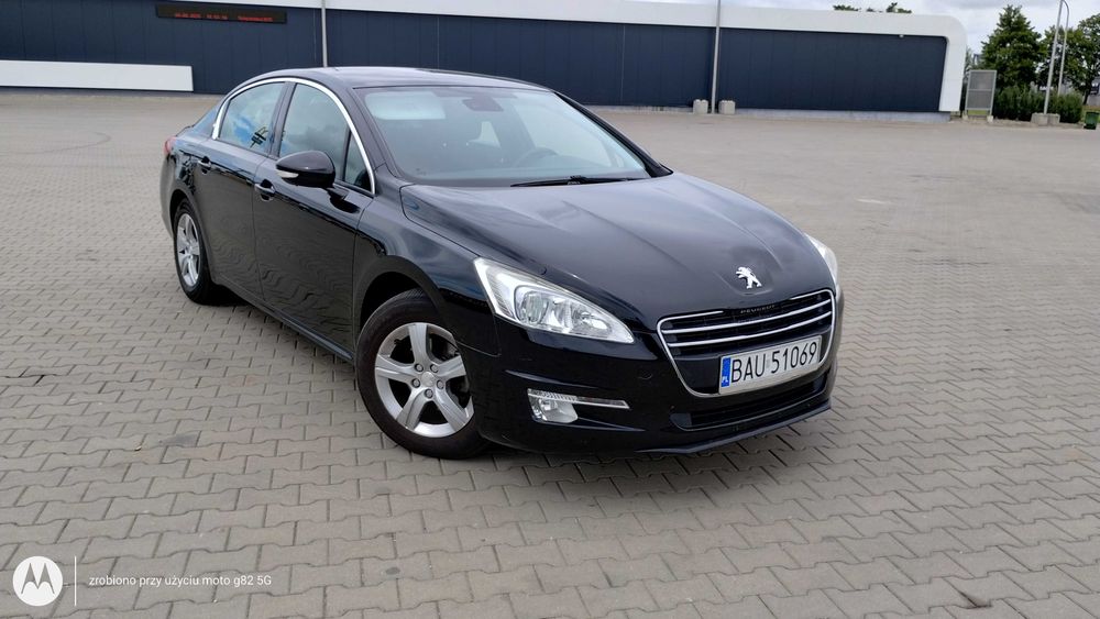 Peugeot 508 2.0 HDI czarny sedan cały w oryginalnym lakierze