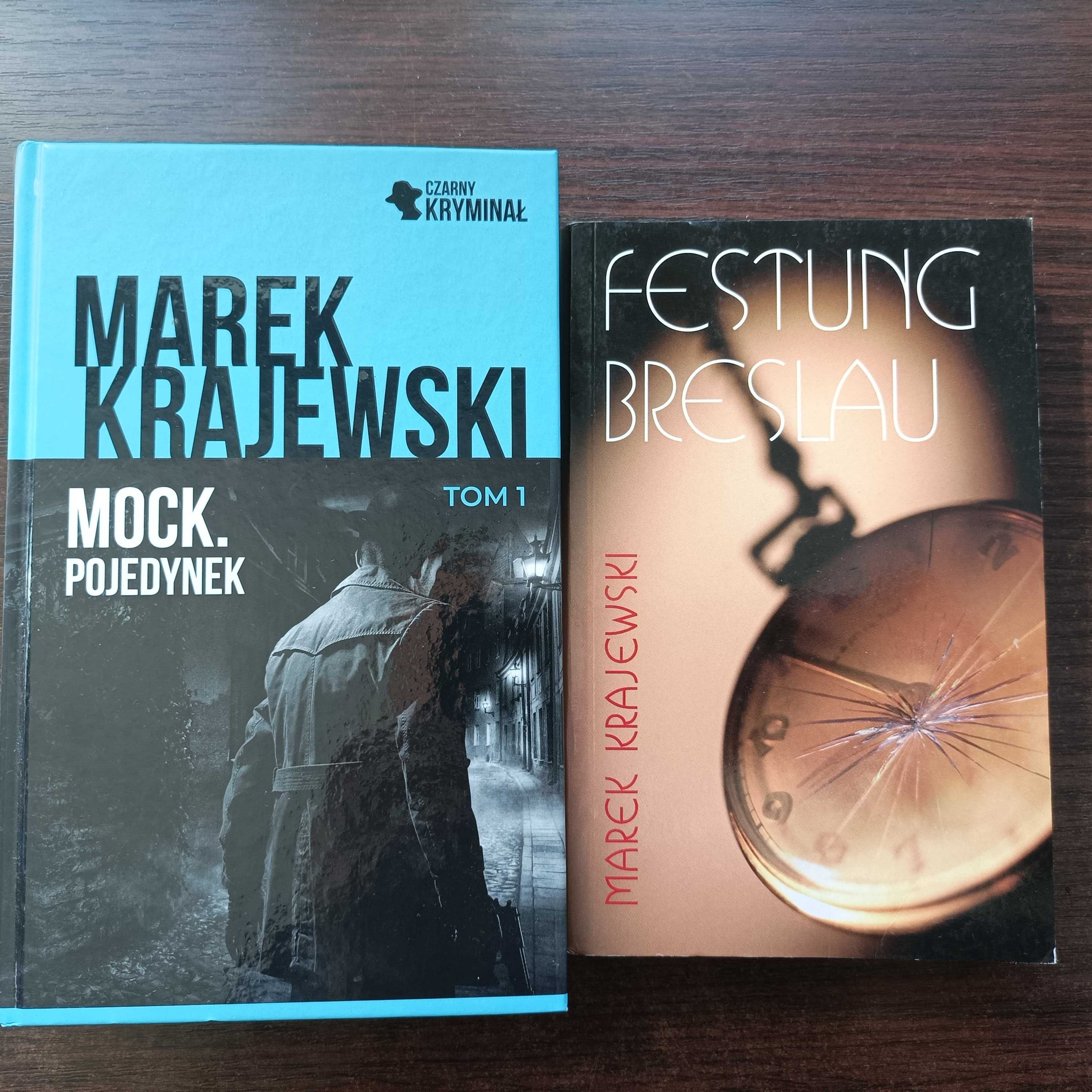 zestaw 2 książek: Mock. Pojedynek + Festung Breslau (Marek Krajewski)