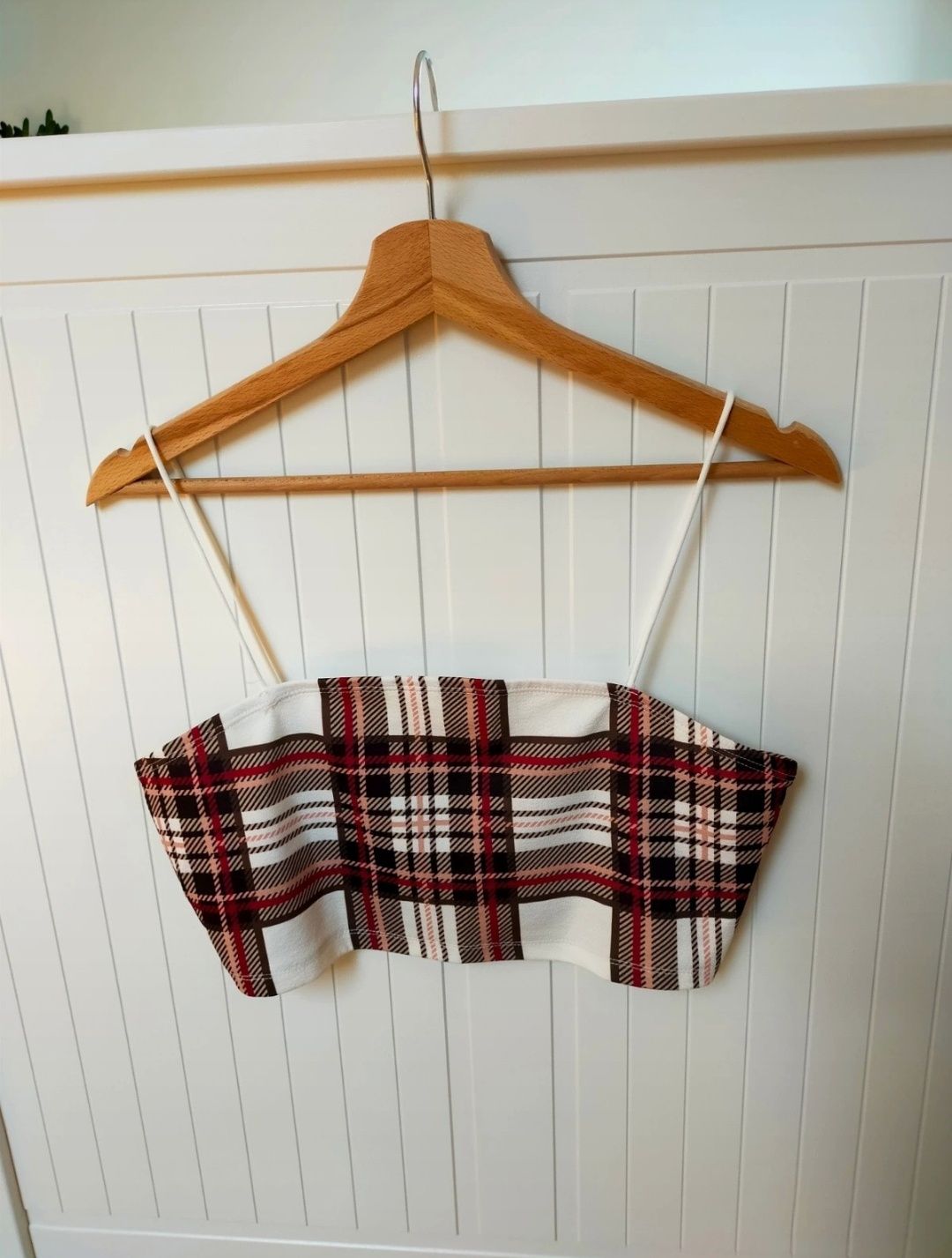 Crop top w kratkę