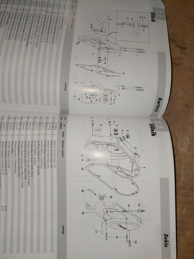 Katalog czesci instrukcja obsługi simson sr50 sr80 skuter rama silnik