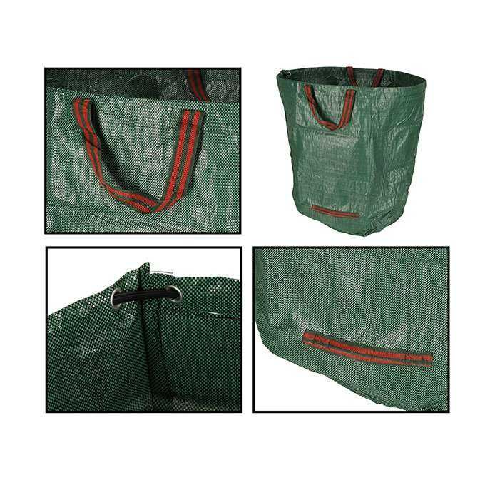 Kosz ogrodowy worek na liście trawy odpady pojemnik worek 272 l duży