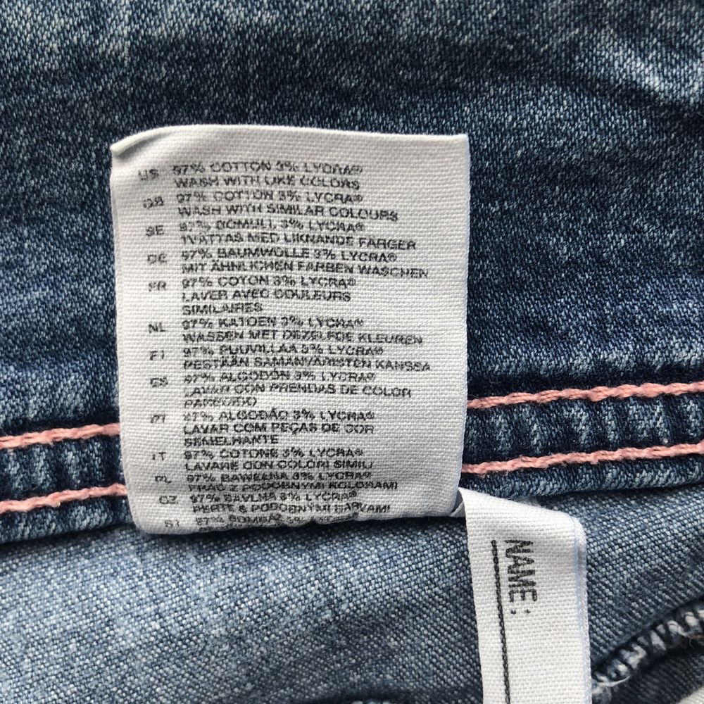 Rybaczki dziewczęce jeans marki H&M Dubster, rozm. 146 (10-11 lat)