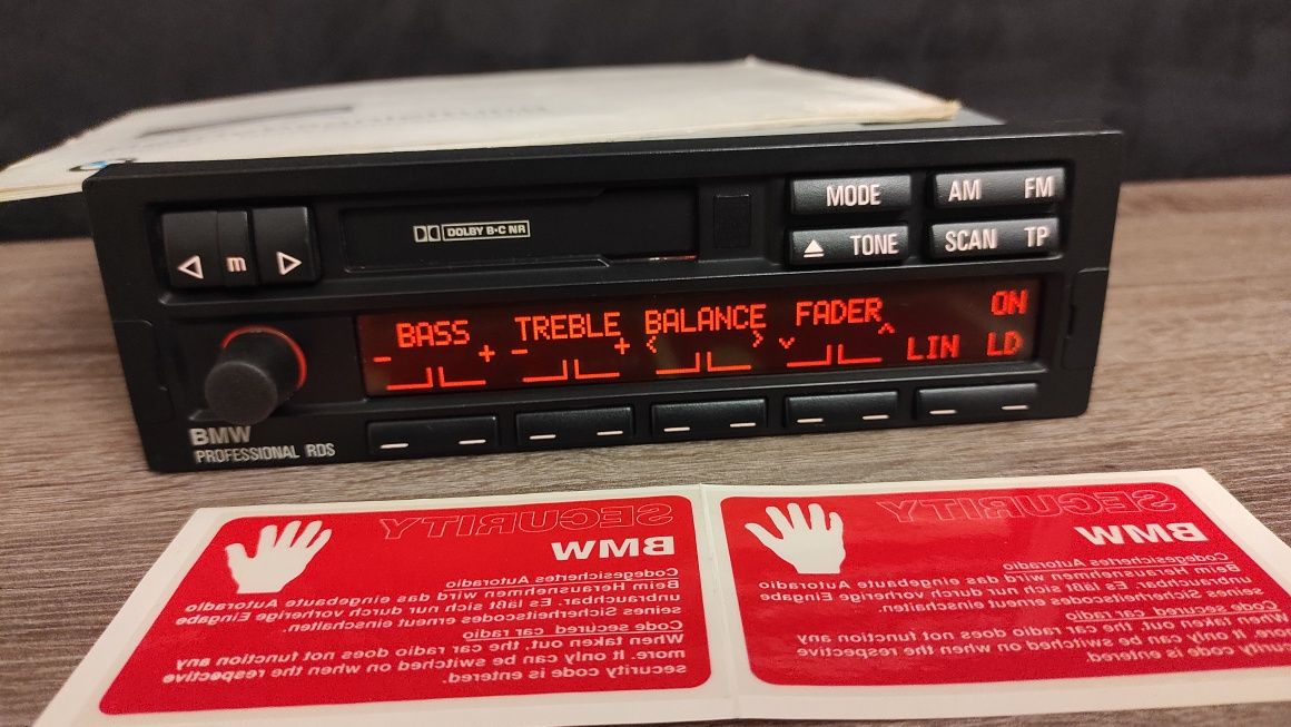 radio BMW Professional RDS BE 2450 E36 Z2 E24 E23 E31 Z1 E32 E30 E27 E