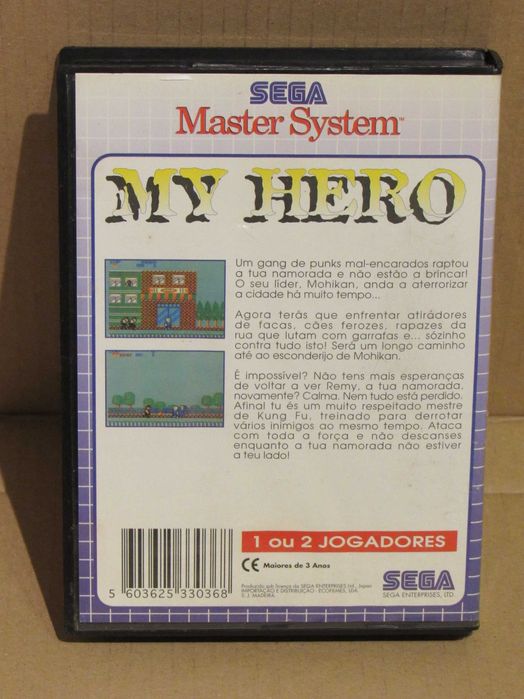 Jogo Sega Master System My Hero edição PT
