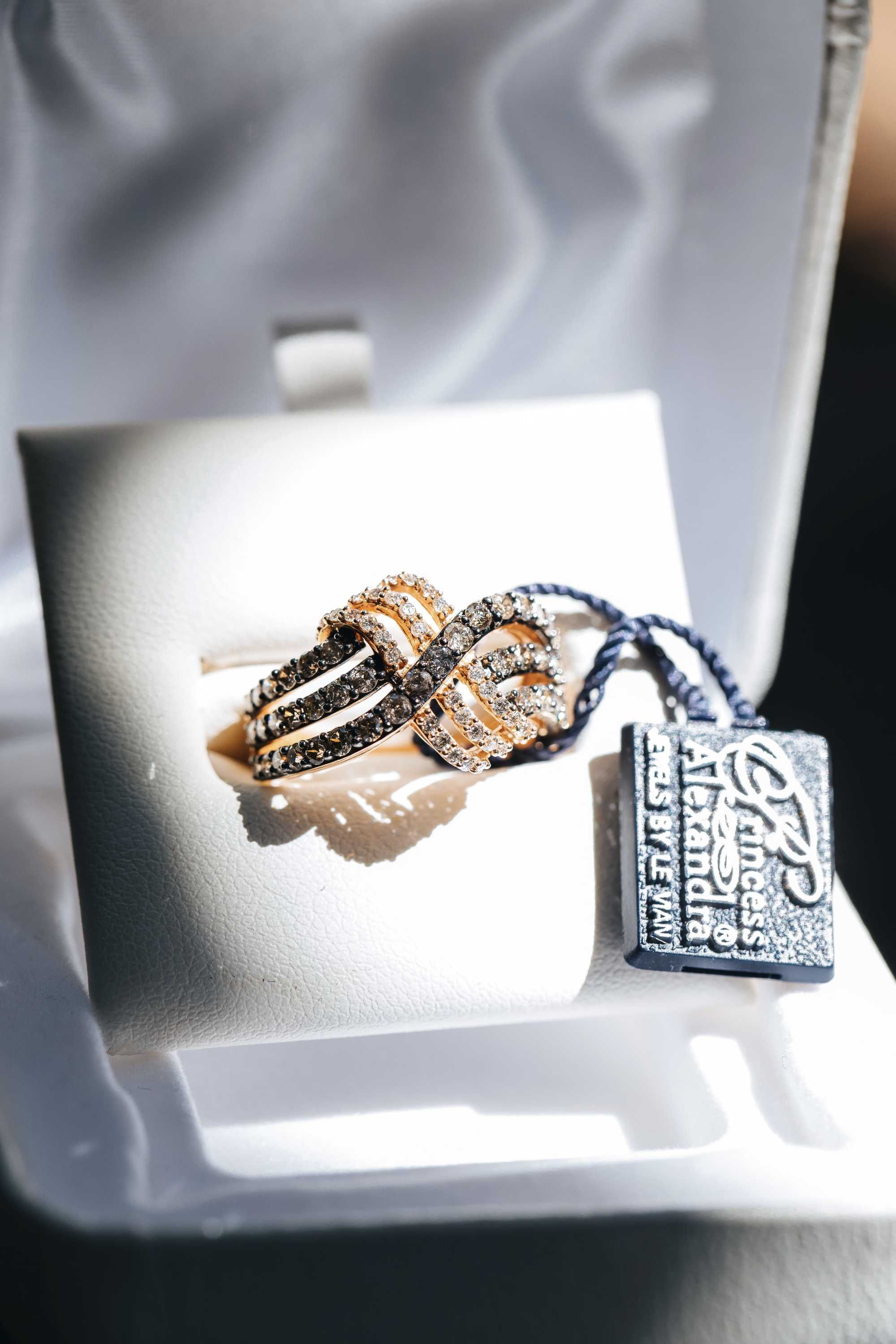 -50% Le Vian złoto diamenty 1.37 ct pierścionek okazja luksus