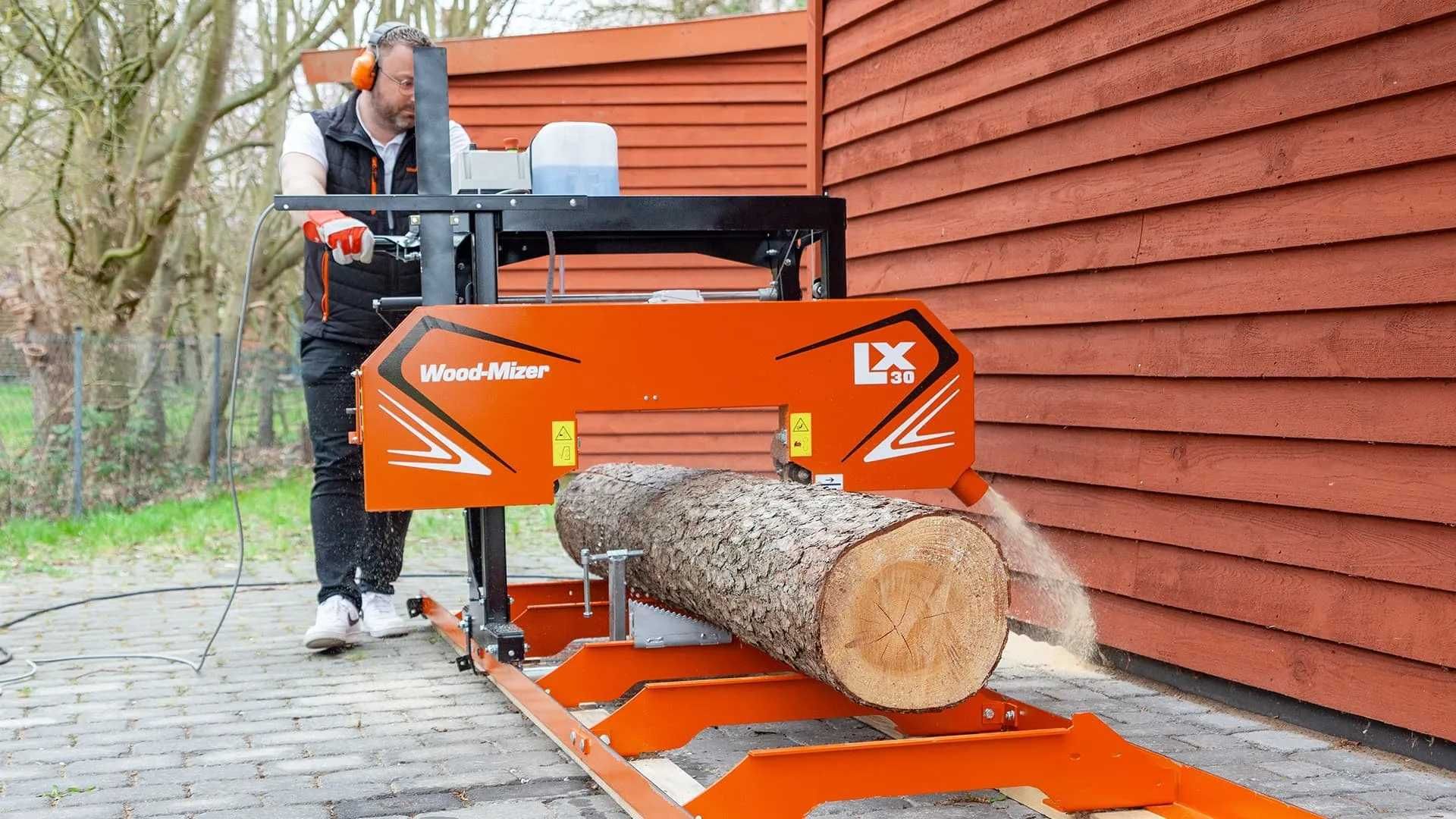 Trak taśmowy elektryczny Wood Mizer 3kW 560mm LX30 nowy poziomy drewna