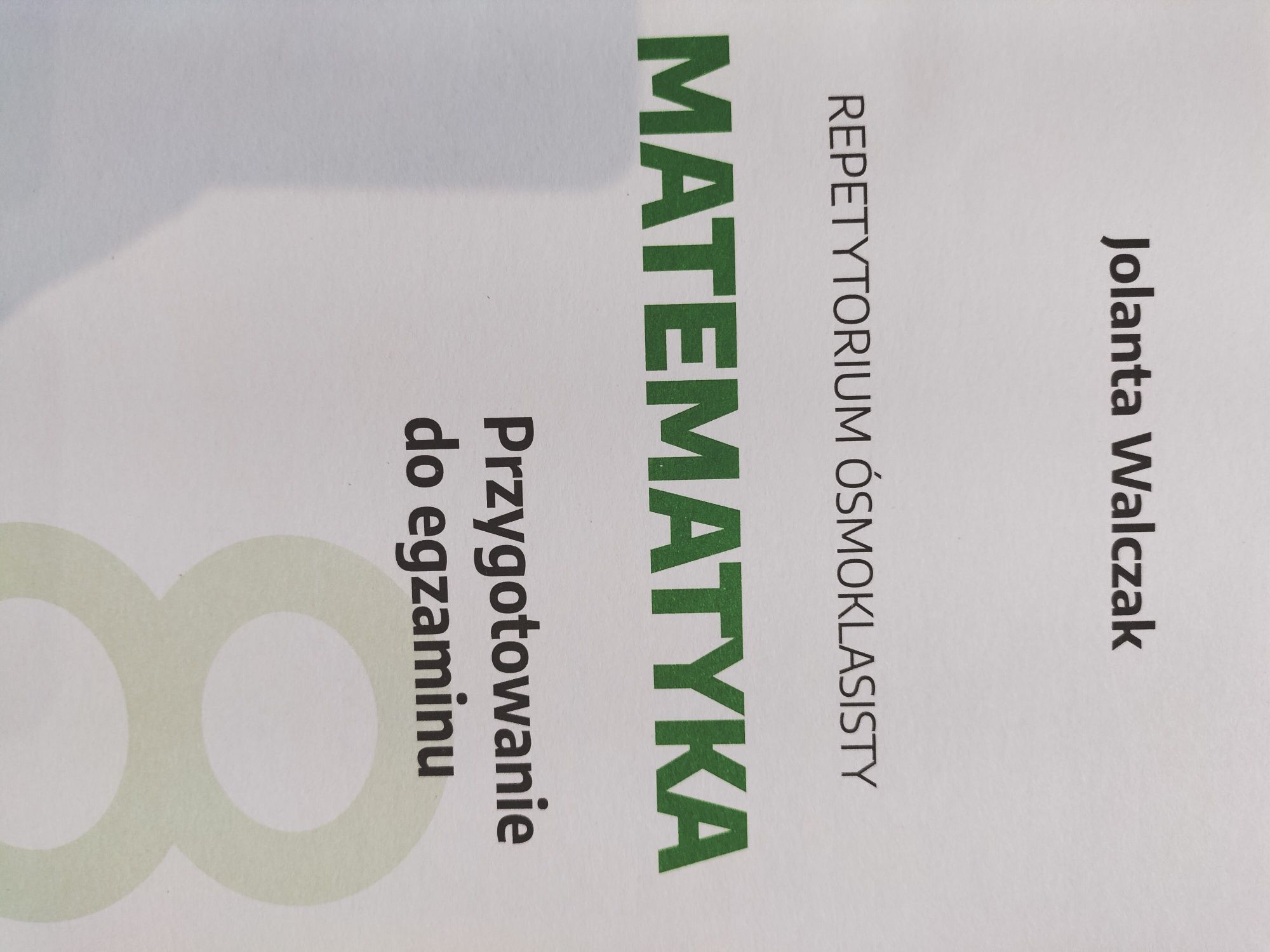 Repetytorium ósmoklasisty matematyka Jolanta Walczak klasa 8 2020