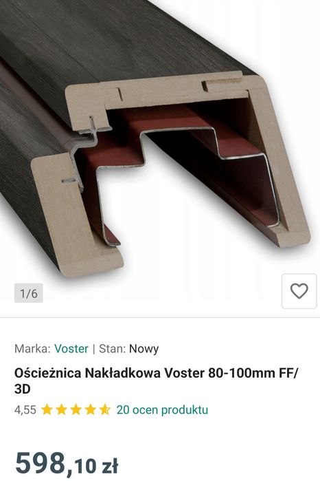 Ościeżnica nakładkowa 4 szt
