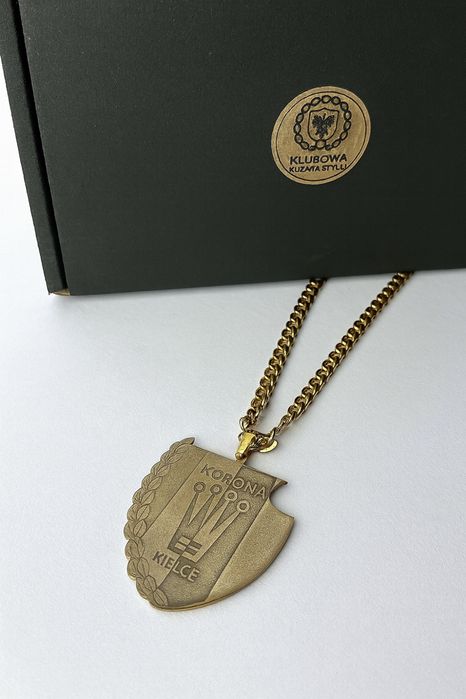 Zloty lancuszek klubowy z przywieszka (wszystkie kluby)