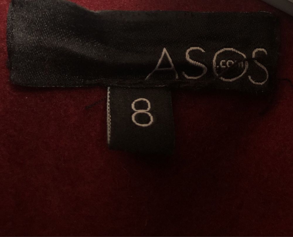 Bordowa kurtka Asos 34