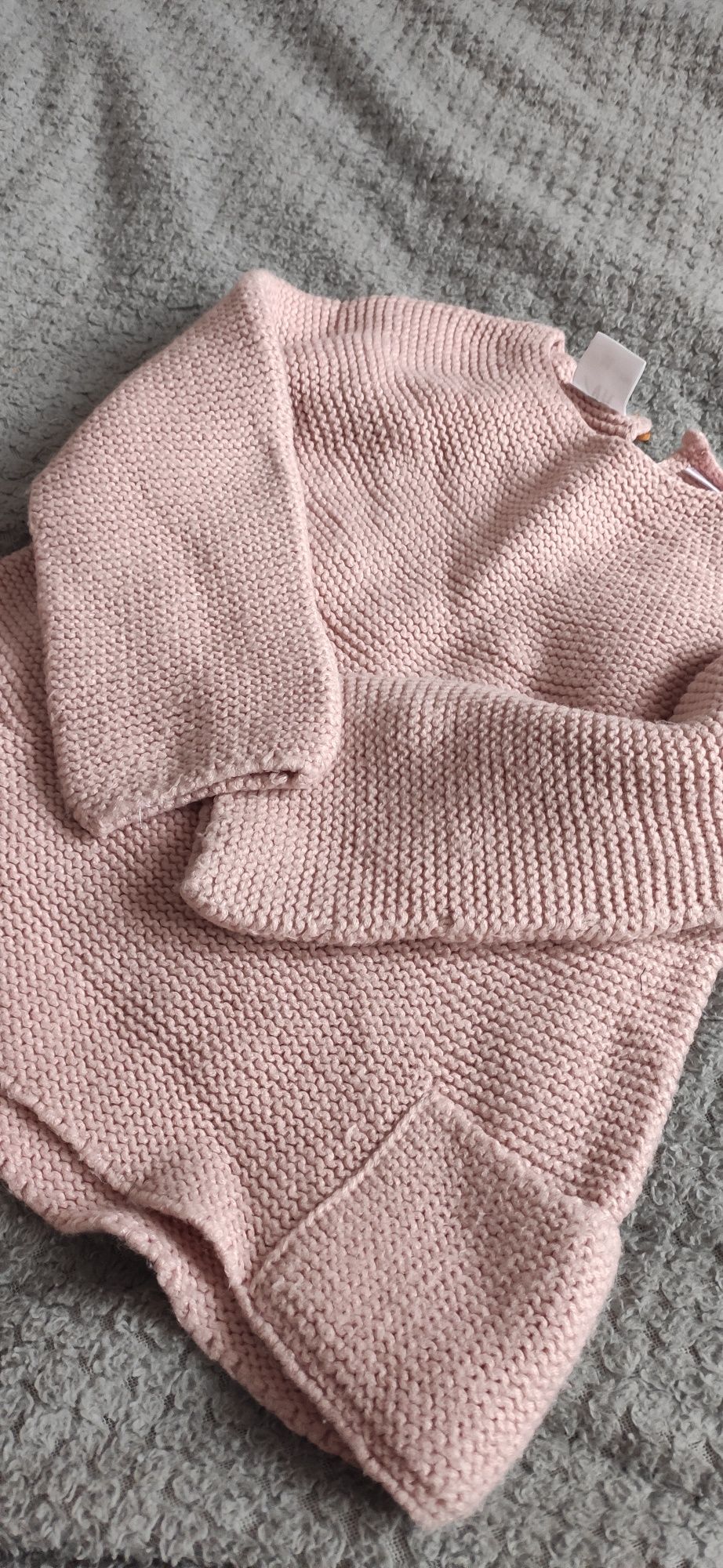 Pleciony sweter Zara r 110 spódniczka 110