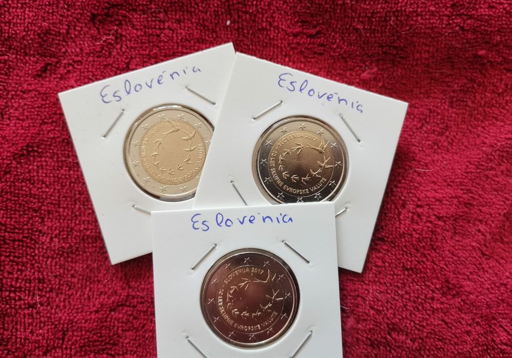 Moeda UNC 2€, comemorativa Eslovénia 2017