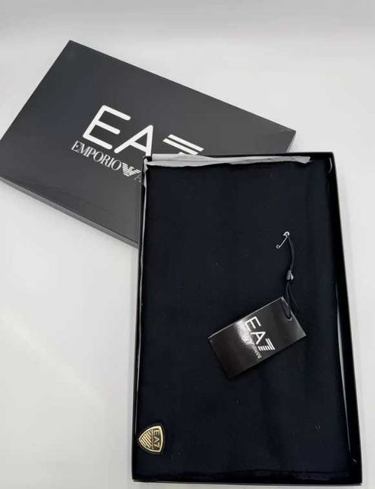 Шарф Армани Чорний в коробці Шарф мужской Armani